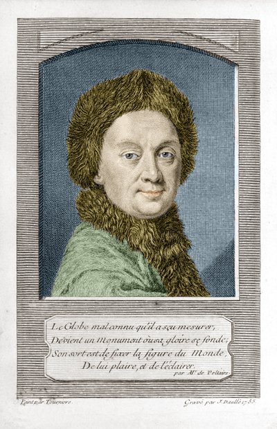 Pierre Louis Moreau de Maupertuis, astronom (1698 - 1759), gravert av J. Daullé i 1755 av Jean Daullé