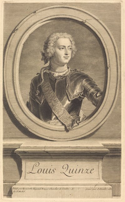 Ludvig XV av Jean Daullé after Hyacinthe Rigaud