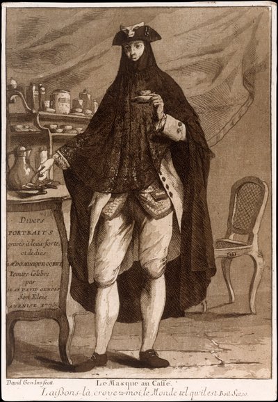 Tittelside fra Divers Portraits, pub. 1775 etsning. av Jean David Genois
