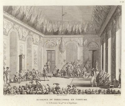 Høring av directoire no Costume av Jean Duplessi Bertaux
