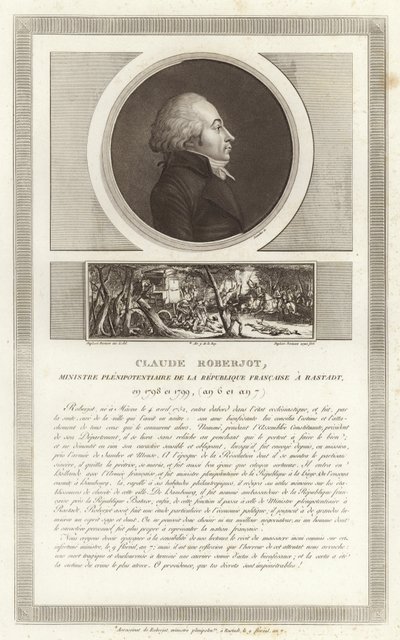Portrett av Claude Roberjot av Jean Duplessi Bertaux
