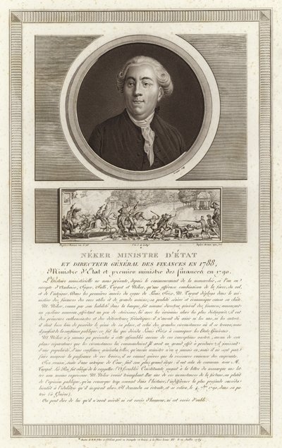 Portrett av Jacques Necker av Jean Duplessi Bertaux