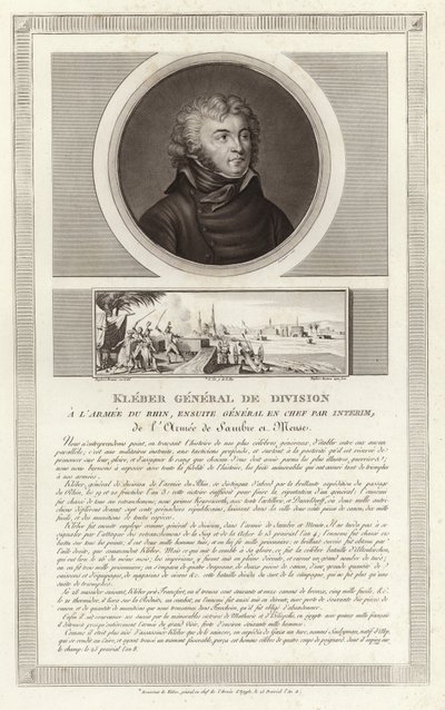 Portrett av Jean-Baptiste Kleber av Jean Duplessi Bertaux
