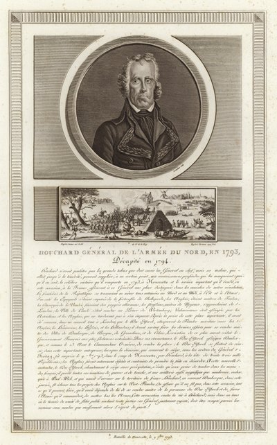 Portrett av Jean-Nicolas Houchard av Jean Duplessi Bertaux