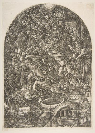 Saint Michael and the Dragon, fra Apocalypse.n.d. av Jean Duvet