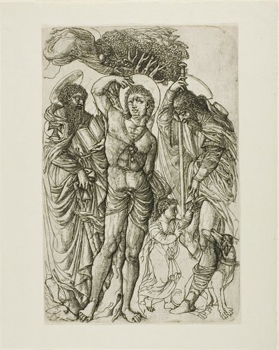 Saint Sebastian, Saint Anthony og Saint Roch av Jean Duvet