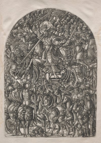 Apokalypsen: Kristus montert på en hvit hest, 1546-1556. av Jean Duvet