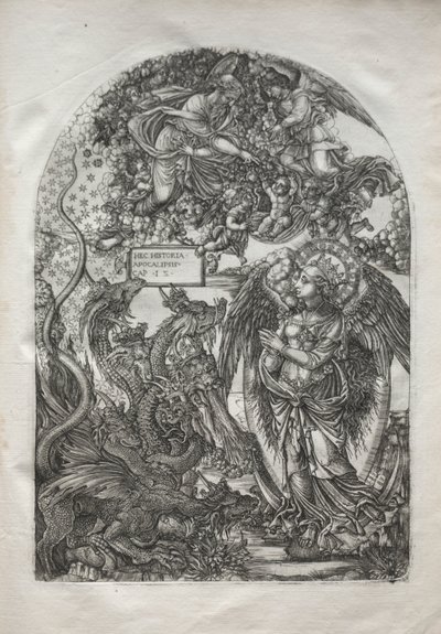 The Apocalypse: St. Michael and the Dragon, 1546-1556. av Jean Duvet