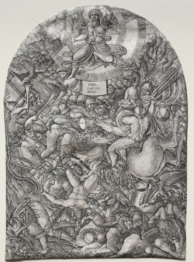 The Apocalypse: The Angel in the Sun Calling the Birds of Prey, 1500-tallet. av Jean Duvet
