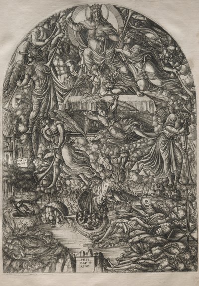 Apokalypsen: Åpningen av det syvende seglet, 1546-1556. av Jean Duvet