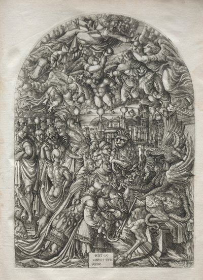 Apokalypsen: Kvinnen kledd med solen, 1546-1556. av Jean Duvet