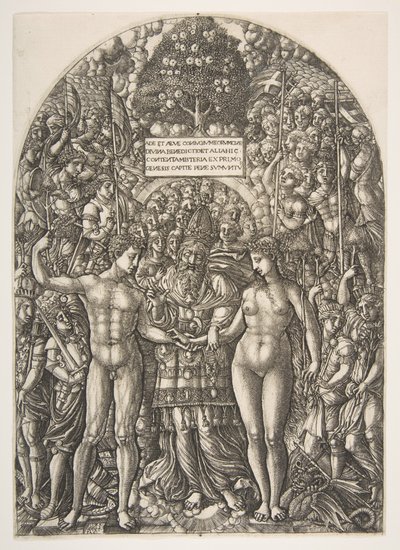 Ekteskapet til Adam og Eva, fra The Apocalypse, ca. 1540-55. av Jean Duvet