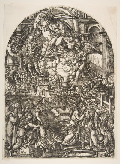 The Winepress of the Wrth of God, fra Apocalypse.n.d. av Jean Duvet