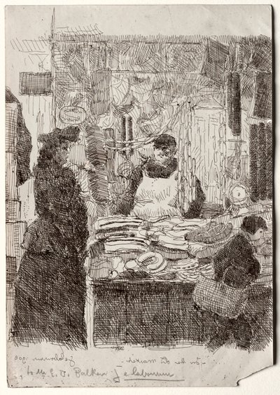 Auf dem alten Markt von Jean-Emile Laboureur
