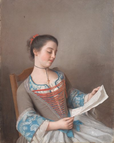 Die schöne Leserin von Jean-Étienne Liotard