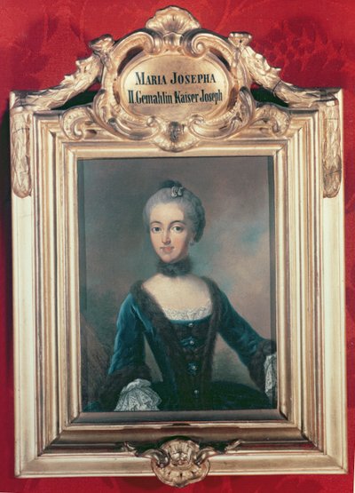 Maria Josepha av Bayern andre kone til Joseph II (1741-90) den hellige romerske keiseren av Jean Étienne Liotard