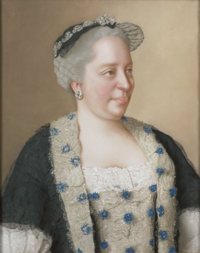 Portrett av keiserinne Maria Theresia av Østerrike (1717-1780) av Jean Étienne Liotard