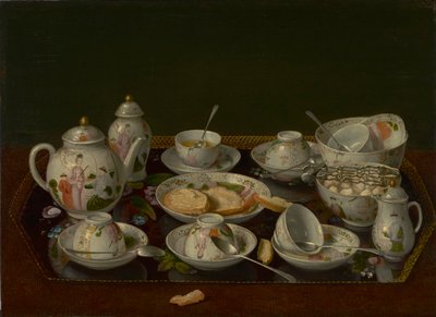 Stilleben: tesett, ca. 1781-3 (olje på lerret montert om bord) av Jean Étienne Liotard
