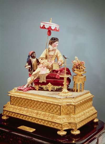Automaton of The Singing Lesson, 1844 (blandet media) av Jean Eugene Robert
