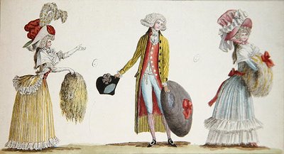 Mannlige og kvinnelige kostymer i Frankrike av Jean Florent (after) Defraine
