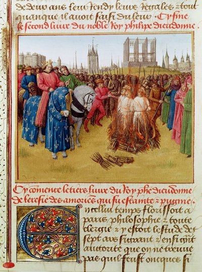 Fr 6465 f.236 Bønn fra kjettere i 1210 (se også 161701) av Jean Fouquet