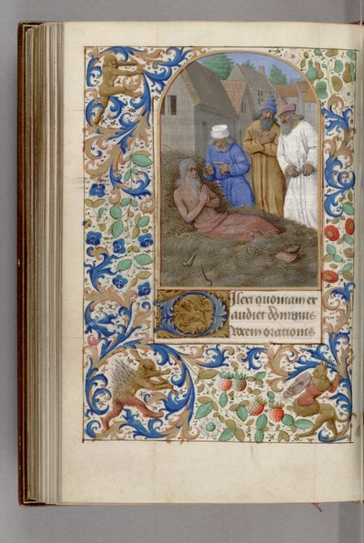 Job på møkkhaugens timebok, 1450-1499 av Jean Fouquet