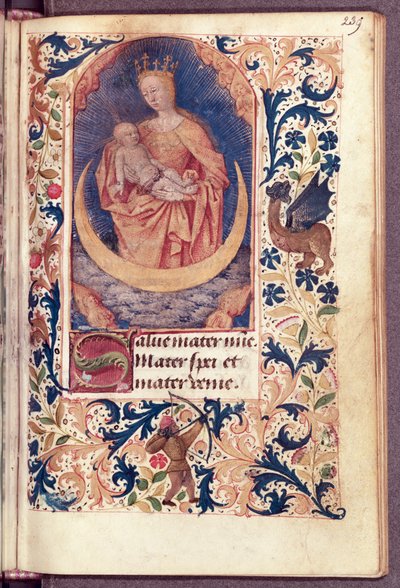 Ms Latin 13305 fol.239 Jomfruen og barnet, fra 