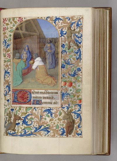 The Adoration of the Magi Time Book of Hours, 1450-1499 av Jean Fouquet