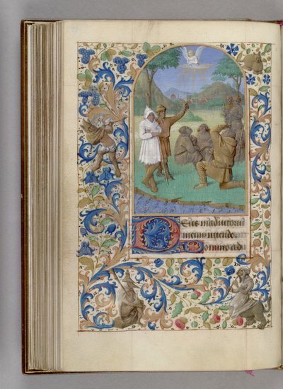 Bebudelsen til hyrdenes timebok, 1450-1499 av Jean Fouquet
