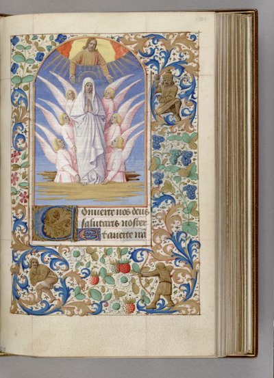 The Assumption of the Virgin Book of Hours, 1450-1499 av Jean Fouquet