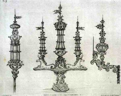 Lykter og fakler fra Cavalli- og Sagredo-palassene, i Venezia, fra 