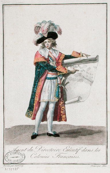 Fransk kolonialagent i perioden med Directoire av Jean Francois (after) Garneray