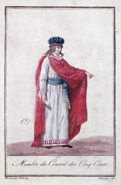 Medlem av rådet for de fem hundre under Directoire-perioden, 1795-99 av Jean Francois Garneray