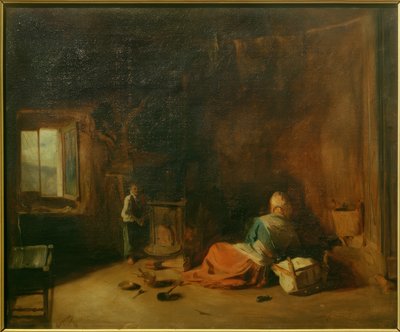 Landlig interiør av Jean Francois Gigoux