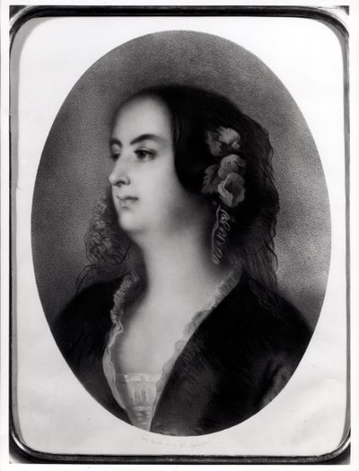Madame Hanska (1801-82) gravert av Emile Lassalle (1813-71) (litografi) av Jean Francois Gigoux