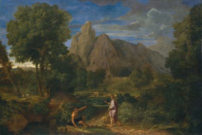 Mercury og Battus av Jean Francois I Millet