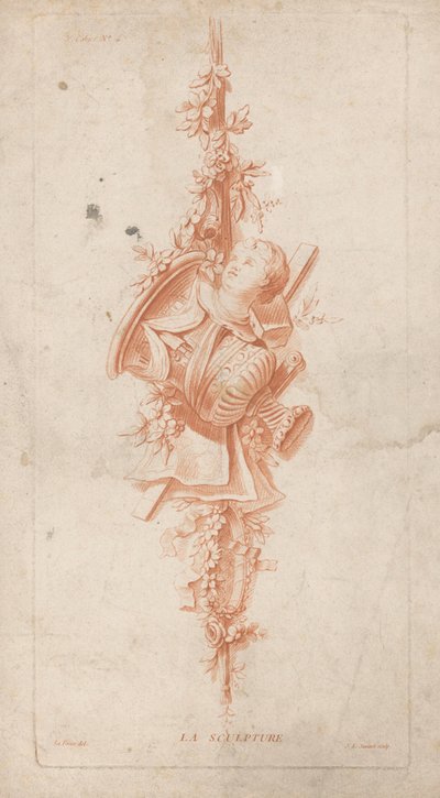 Skulptur La Sculpture (tittel på objekt) Troféer (serietittel) 3rd Cahier (serietittel på objekt) av Jean Francois Janinet