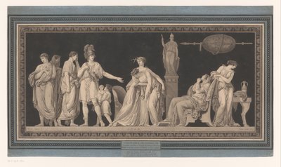 Coriolanus trøster sin kone og mor Constance de Coriolan (tittel på objekt) av Jean Francois Janinet