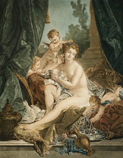 The Toilet of Venus, etter Francois Boucher, 1783 av Jean Francois Janinet