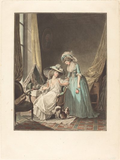 Den vanskelige bekjennelsen, 1787. av Jean Francois Janinet