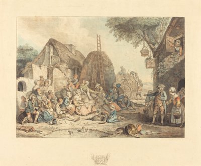 Innhøsternes lunsj, 1774. av Jean Francois Janinet