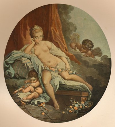 Venus i refleksjon, Venus i tanken, c1785, 1913 av Jean Francois Janinet