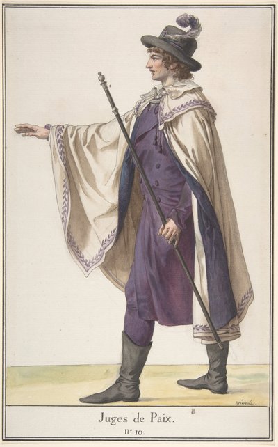 En fredsdommer, ca. 1798-99. av Jean Francois Leonor Merimee