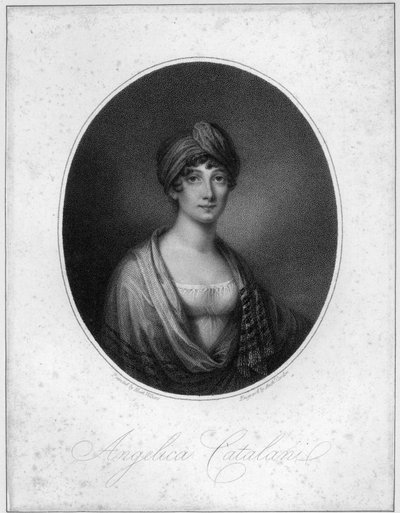 Angelica Catalani, gravert av Antoine Cardon av Jean Francois Marie Huet Villiers