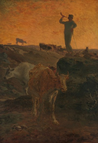 Calling the Cows Home, ca. 1872. av Jean Francois Millet