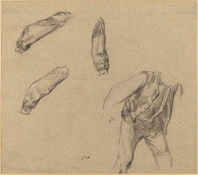 Kostymestudier av Jean Francois Millet