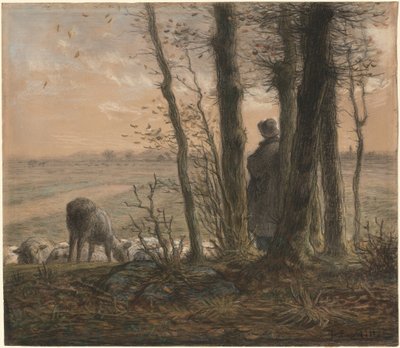 Fallende blader av Jean Francois Millet