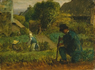 Hagescene, 1854 av Jean Francois Millet