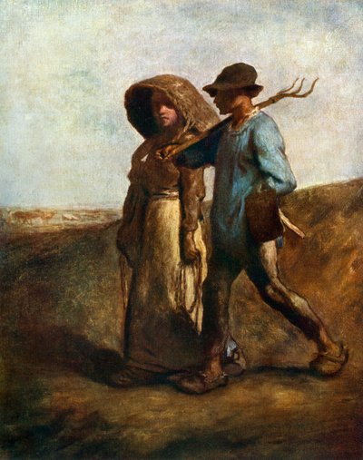 Går på jobb, c1850-1851, 1912. av Jean Francois Millet
