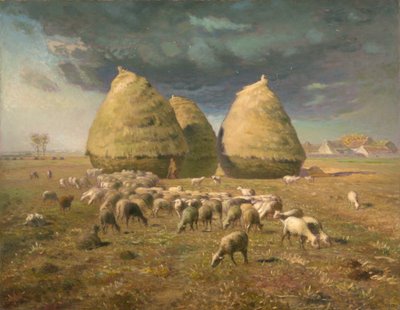 Høstakker: Høst, ca. 1874 av Jean Francois Millet
